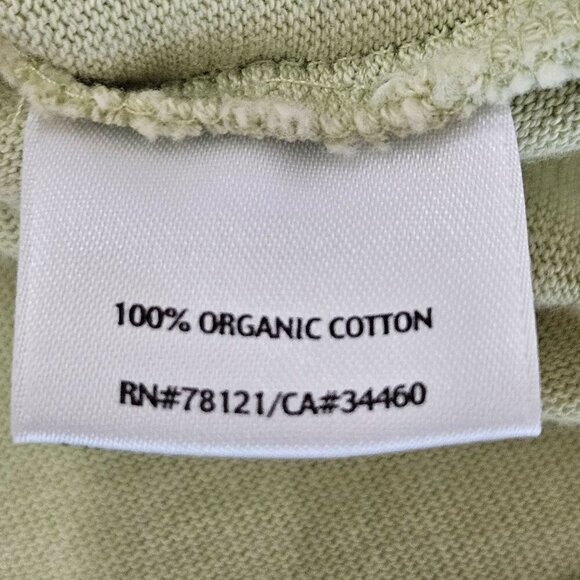 Eileen Fisher Petite Large PL Light Green Organic Cotton Full Zip Jacket - Picture 6 of 9